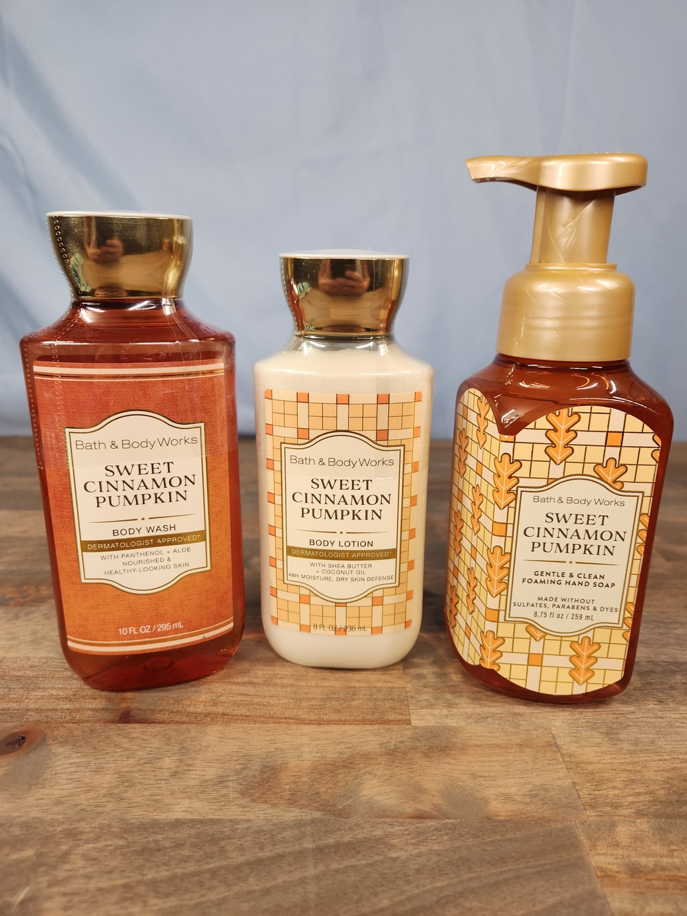 Bath & Body Works Sweet Cinnamon Pumpkin Body Care Trio